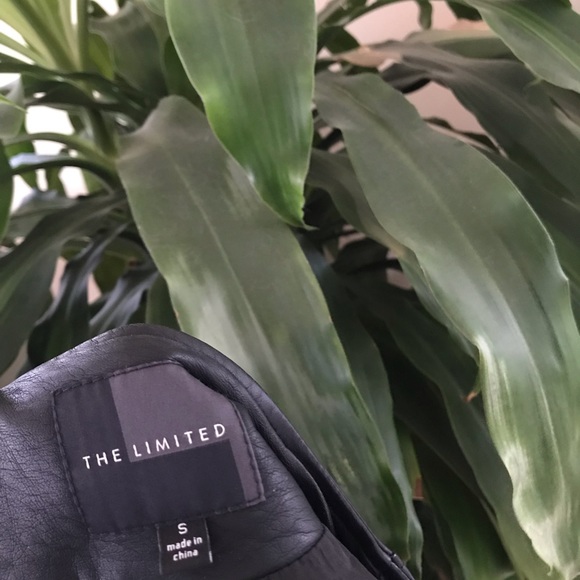 Faux leather The Limited jacket. Size Small. - Picture 2 of 3